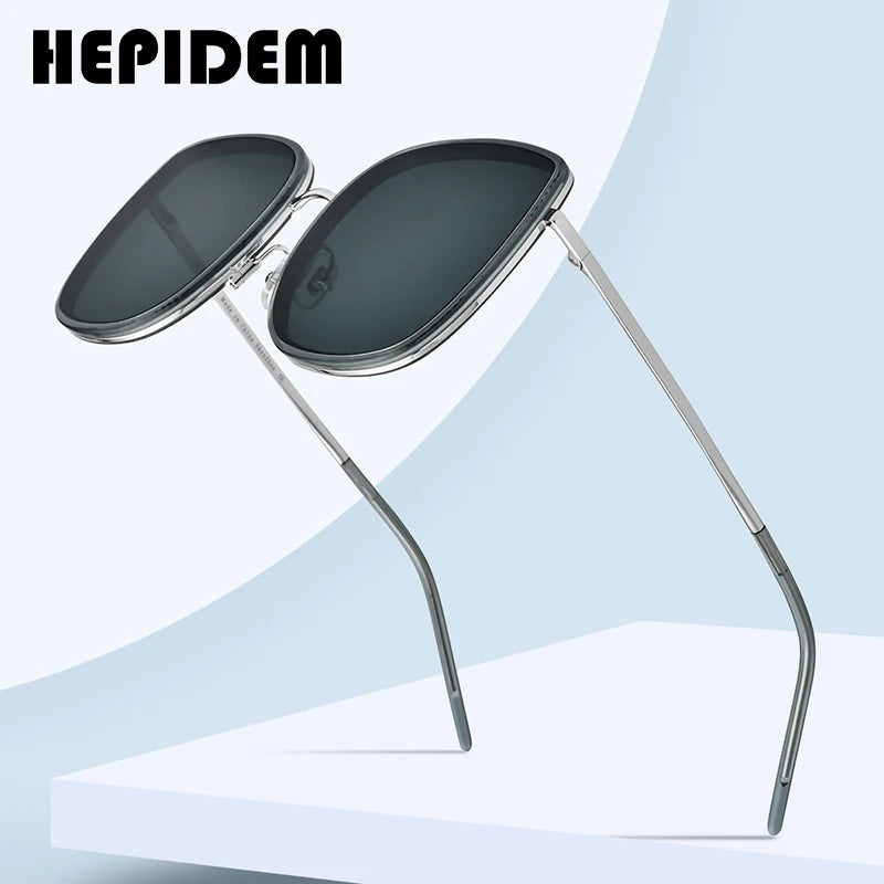 HEPIDEM Acetate Sunglasses Women 2020 New Luxury Brand Design Fashion High Quality Alloy Sun Glasses Men with Nylon Lens 9134