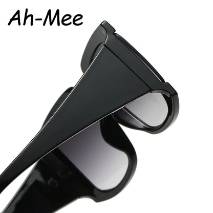 Classic Oversized Square Sunglasses Women New Fashion Black Leopard Sun Glasses Female Gradient Vintage Big Shades UV400