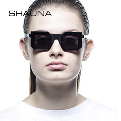 SHAUNA Fashion Cool Square Sunglasses Men Unique Women Vintage Sun Glasses gafas Oculos De Sol