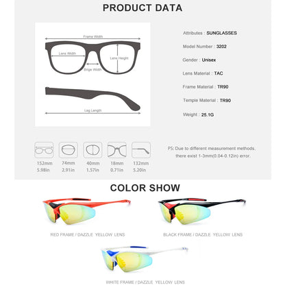 HONILLESI TR90 Polarized Sports Men Sunglasses Sun Glasses 2019 Fishing Driving Myopia Optical Goggles Shades 5 Lens 3202