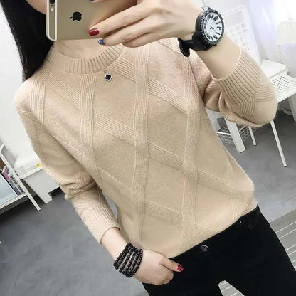 Fdfklak 2023 Neue Frühling Herbst Pullover frauen Twist Pullover Lose Faul Bodenbildung Dicke Pullover Oberbekleidung Pull Femme S-3XL