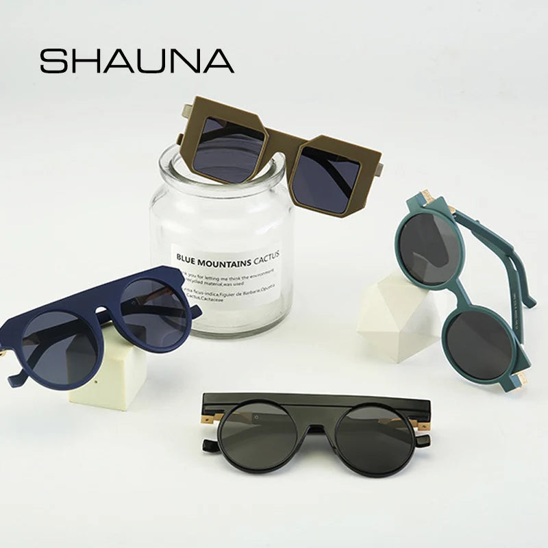 SHAUNA Fashion Cool Square Sunglasses Men Unique Women Vintage Sun Glasses gafas Oculos De Sol