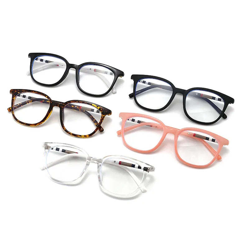 SHAUNA Lunettes Anti-Lumière Bleue TR90 Femmes Lunettes Oeil De Chat Montures De Luxe Hommes Lunettes Optiques Pour Ordinateur