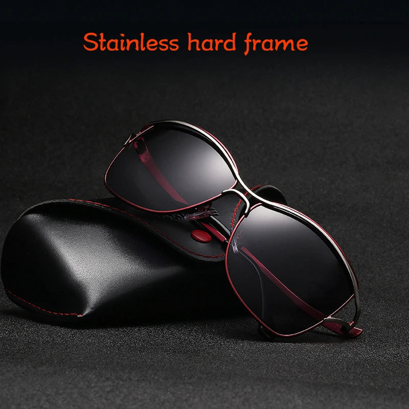 2019 Luxury Ladies Polarized Sunglasses Women Brand Italy Design metal frame fashion femal Sun Glasses Female Vintage Eyewear