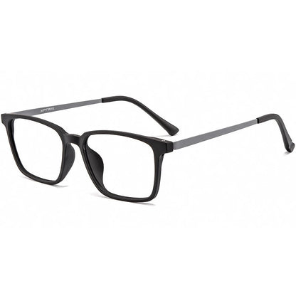 YIMARUILI Lunettes de myopie carrées ultra-légères en titane pur pour femmes et hommes, monture de lunettes optiques bloquant la lumière bleue, 9822