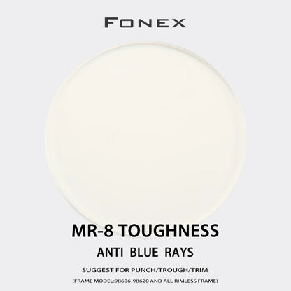 Customized 1.61 MR-8 Anti Blue Toughness Thinner Super-Tough Optical Aspheric Anti Blue Light Lenses( for Punch/Trough/Trim)