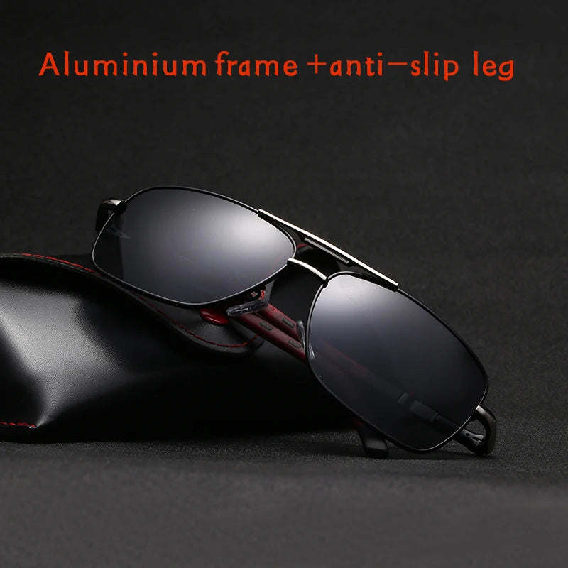 Große Größe Polarisierte Sonnenbrille Männer Neue Mode Augen Schützen Sonnenbrille Mit Zubehör Unisex Autofahren Brille Oculos De Sol