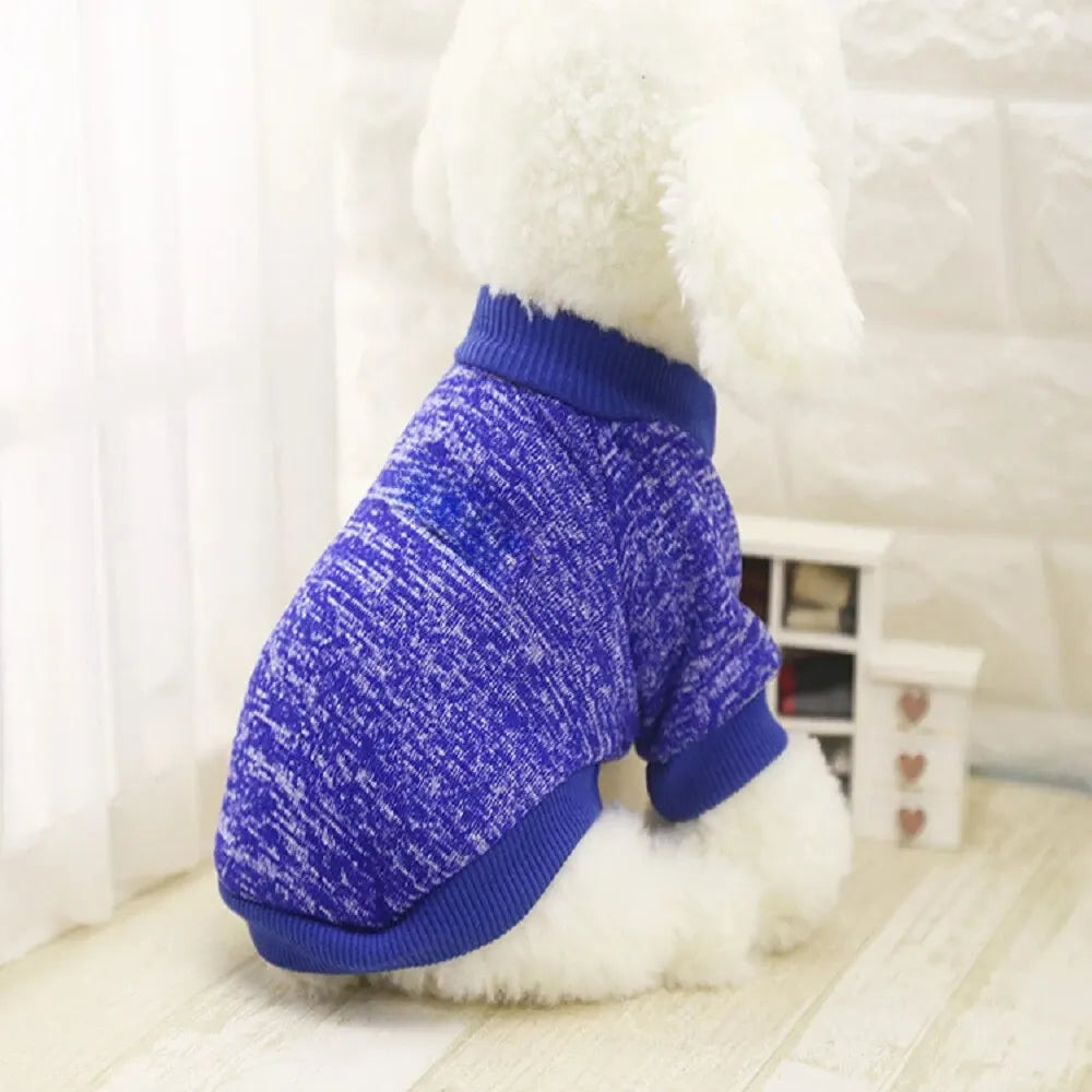 Vêtements chauds pour chiens Printemps Automne Hiver Veste de mode mignonne Pull à col rond Fournitures pour animaux de compagnie Vêtements pour chiens et chats en peluche Accessoires pour animaux de compagnie