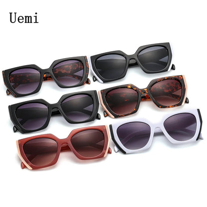 New Fashion Brand Designer Irregular Square Sunglasses For Women Men Retro Ladies Sun Glasses Ins Trendy Shades UV400 Eyeglasses