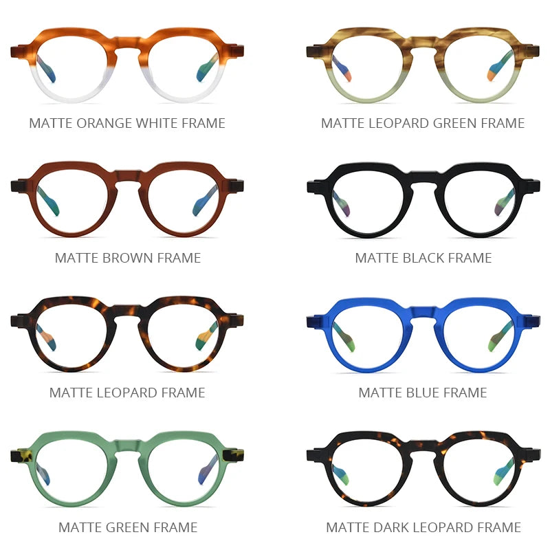 Lunettes en acétate multicolores HEPIDEM pour hommes et femmes, verres de vue carrés rétro mats 2022, lunettes de vue 9232