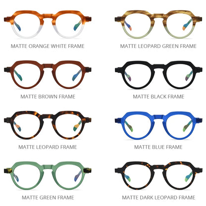 Lunettes en acétate multicolores HEPIDEM pour hommes et femmes, verres de vue carrés rétro mats 2022, lunettes de vue 9232