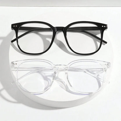 Lunettes carrées noires anti-lumière bleue pour femmes et hommes, monture optique surdimensionnée, protection des yeux, lunettes de bureau pour ordinateur