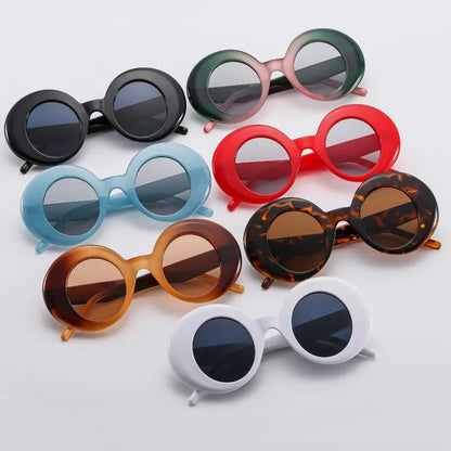 New Fashion Green Round Sunglasses For Women Men Modern Luxury Designer Female Sun Glasses Shades UV400 Eyeglasses Wholesale