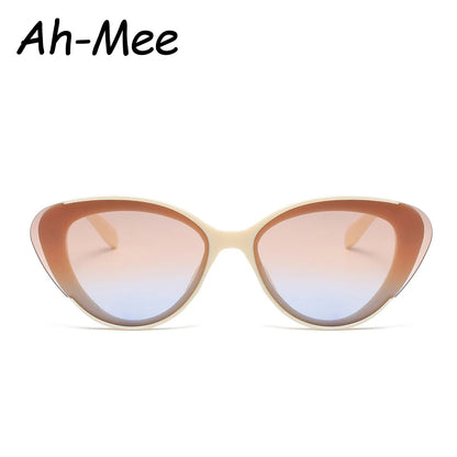 Fashion Cat Eye Colorful Sunglasses Women Shades UV400 Retro Gradient Cateye Trending Sun Glasses Female