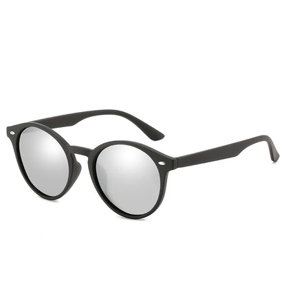 Runde Vintage-Sonnenbrille für Männer und Frauen, polarisierte Autofahr-Sonnenbrille, Kreis, oval, Designer-Retro, schwarz, blendfreie Sonnenbrille, UV400