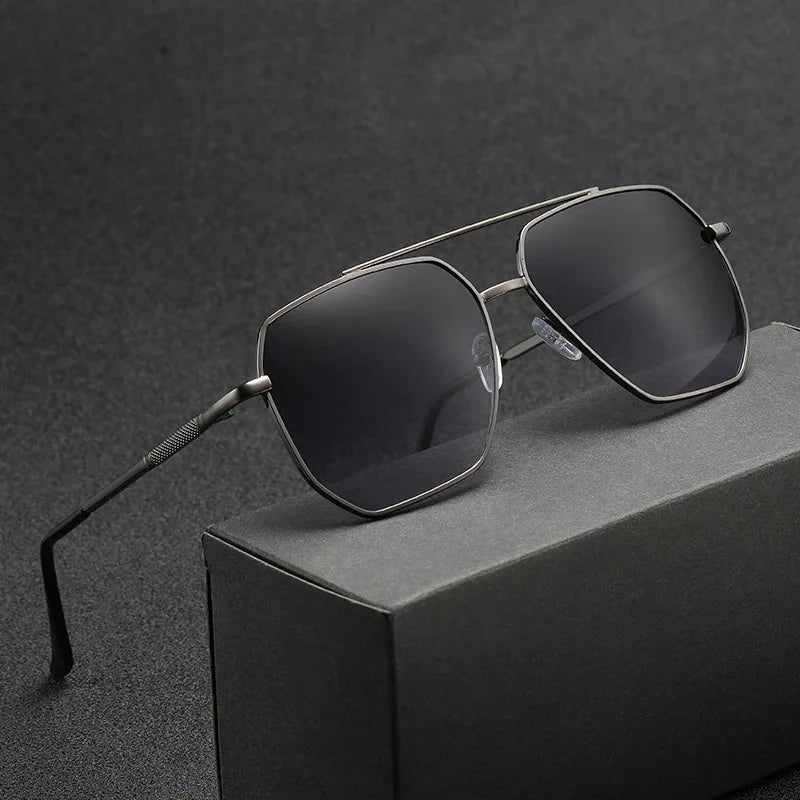 Mode Männer Sonnenbrille Pilot Klassische Fahren Sonnenbrille Metall Rahmen Spiegel Freizeit Angeln Business Männer/frauen Brille UV400