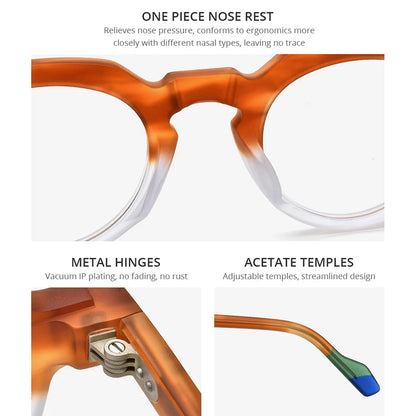 Lunettes en acétate multicolores HEPIDEM pour hommes et femmes, verres de vue carrés rétro mats 2022, lunettes de vue 9232