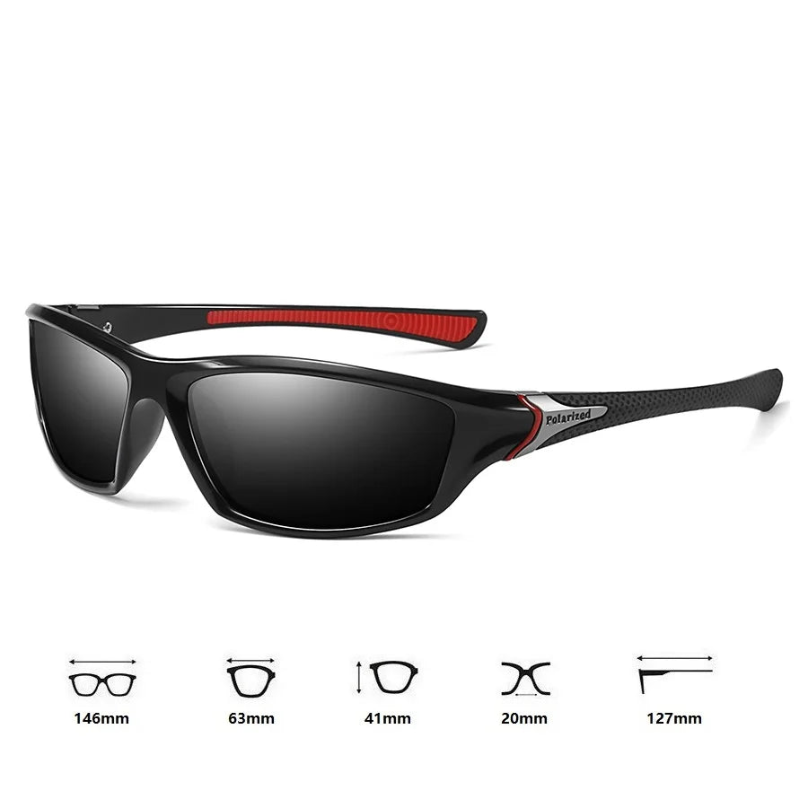 Lunettes de soleil polarisées de sport à la mode pour hommes et femmes, pêche, randonnée, course à pied, cyclisme, alpinisme, sport, homme, lunettes de soleil UV400