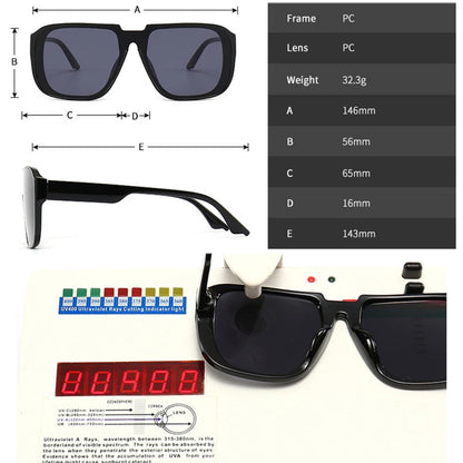 SHAUNA Retro Square One Piece Sunglasses Men Mirror Shades UV400 Flat Top Men Fashion Sun Glasses