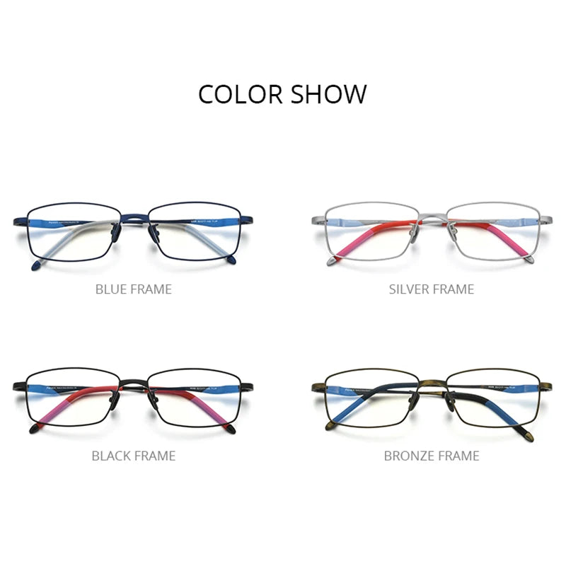 FONEX Pure Titanium Glasses for Men Square Eyeglasses Frames 2020 New Male Vintage Korean Eyewear 8556