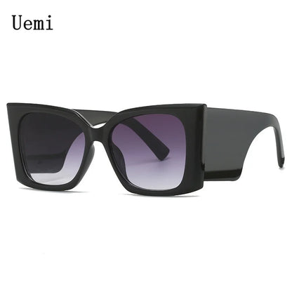 Neue Mode Übergroße Weibliche Cat Eye Sonnenbrille Für Frauen Männer Retro Rahmen Sonnenbrille Luxus Marke Shades UV400 Brillen