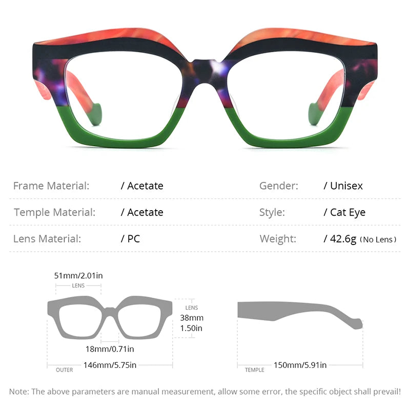 Lunettes en acétate mat HEPIDEM pour hommes et femmes, rétro, carrées, nouvelle collection 2023, H9346