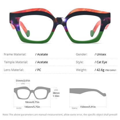 Lunettes en acétate mat HEPIDEM pour hommes et femmes, rétro, carrées, nouvelle collection 2023, H9346