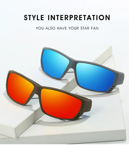 Fashion Vintage Square Sunglasses Men Women Fishing Driving Man Luxury Brand Designer Sun Glasses Anti-Glare Retro Eyewear UV400