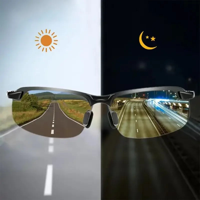 Photochromic Sunglasses Men Polarized Chameleon Glasses Male Change Color Sun Glasses Day Night Vision Driving Eyewear uv400