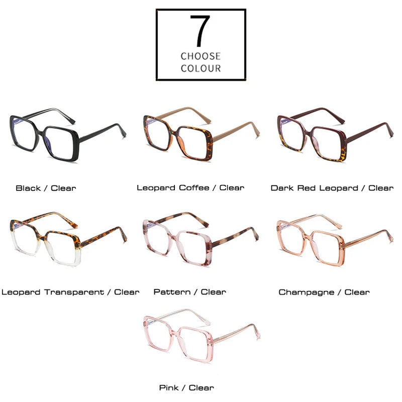 SHAUNA Retro Square Clear Anti-blue Light Eyewear Women Double Color Glasses Frame Fashion TR90 Spring Hinge Men Optical Frame