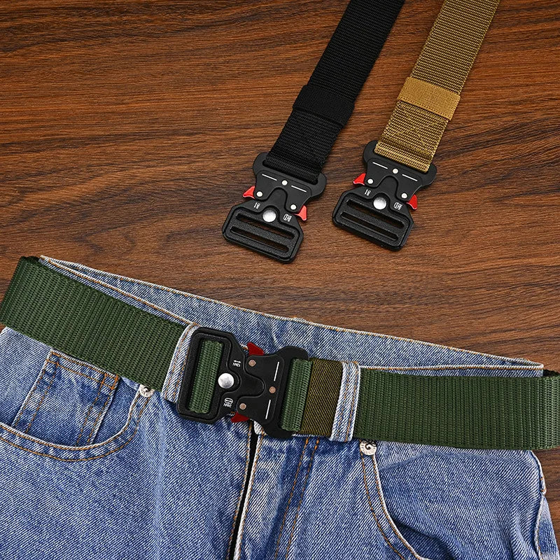 Men's Belt Outdoor Multi Function Belt High Quality Canvas For Nylon Male Luxury Belts Women's Sports Jeans Belt Neutral Belts