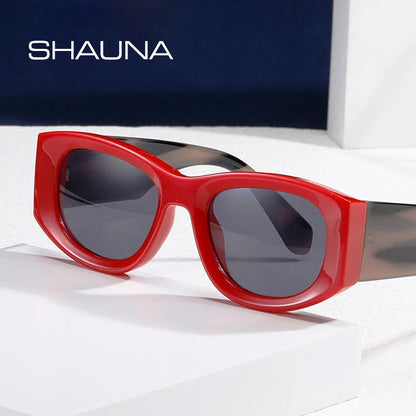 SHAUNA Reinforced Metal Hinge Retro Sunglasses UV400