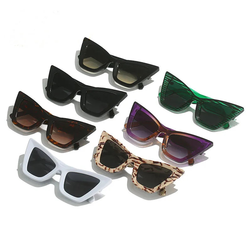 SHAUNA Oversized Cat Eye Women Sunglasses UV400