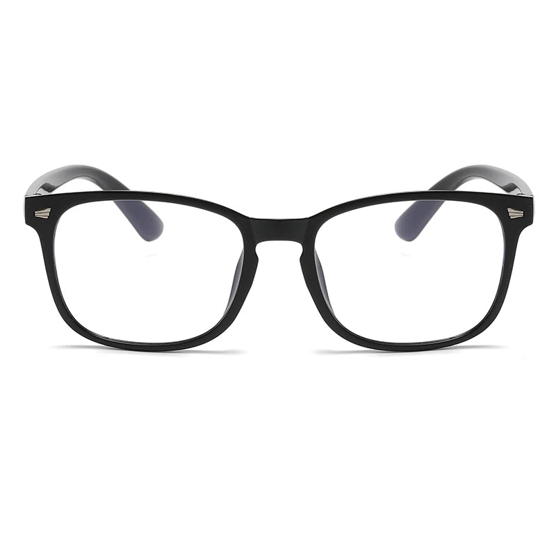 Lunettes de vue tendance pour femmes, monture carrée, style rétro, monture plate, simple, anti-lumière bleue, pour ordinateur