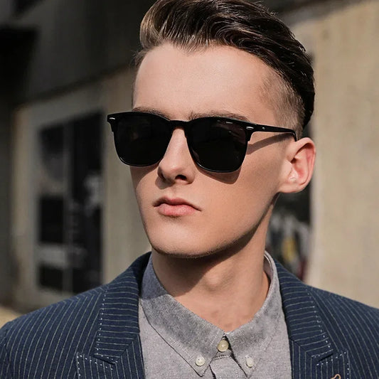 Polarisierte beschichtete Sonnenbrille, Strandstraßenfotos, Retro- und modische, mit Reis besetzte Brille, Herren- und Damen-Sonnenbrille zum Sportfahren