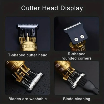 USB-Schnelllade-Haarschneidemaschine Tragbarer Rasierer Friseur Elektrischer Haarschneider T9 Vintage Haarschneider Professioneller FriseurP