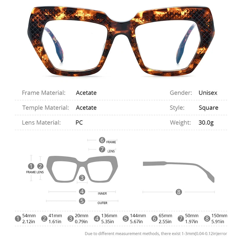 HEPIDEM Hollow Acetate Glasses Women Designer Cat Eye Eyeglasses Ladies Spectacle Eyewear 9264