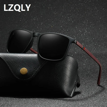 Luxury Square Vintage Polarized Sunglasses For Men Women Fashion Travel Driving Anti-glare Sun Glasses Male TR90 Eyewear UV400