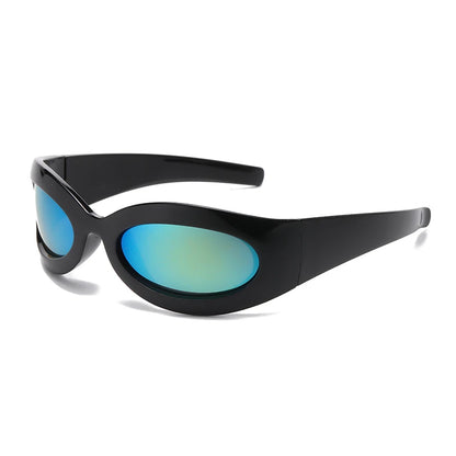 Lunettes de soleil tendance punk pour hommes, cyclisme Y2K, lunettes de soleil enveloppantes, lunettes de sport, lunettes d'équitation, lunettes UV400