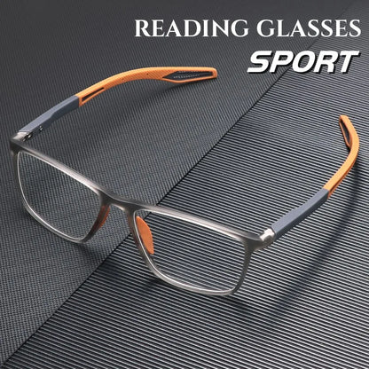 Fashion TR90 Reading Glasses for Men Spring Leg Sports Presbyopia Glasses Anti Blue Light Glasses +100 ~+400 Fashion TR90 Readin