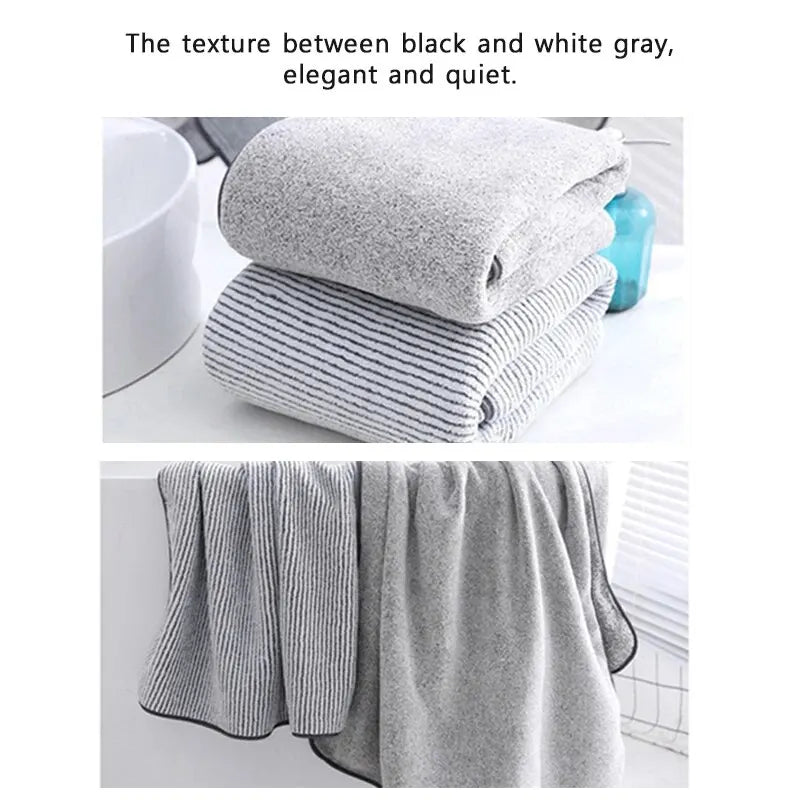 1 serviette de bain épaisse pour le corps, serviette en microfibre pour salle de sport, peignoir de douche pour spa, bain à la maison