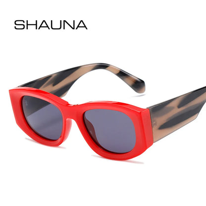 SHAUNA Reinforced Metal Hinge Retro Sunglasses UV400