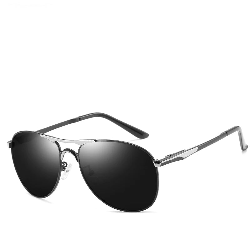 Polarisierte Sonnenbrille für Männer und Frauen, Metallrahmen, Pilotenbrille, männliche Mode, Sonnenbrille zum Autofahren, Markendesign, Brillen, Schattierungen von UV400