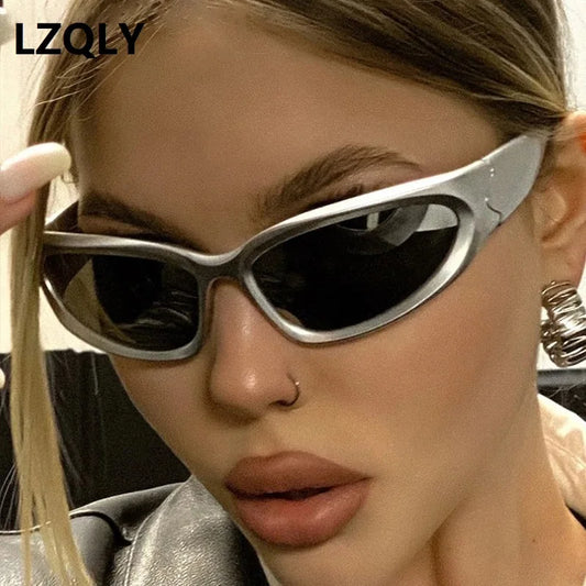 Mode Y2k Punk Sport Sonnenbrillen Für Frauen Männer Luxus Marke Designer Vintage Sonnenbrille Shades frauen Goggle UV400 Brillen