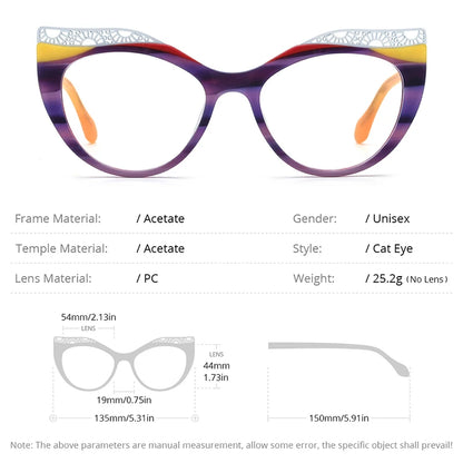 Monture de lunettes en acétate HEPIDEM pour femmes, nouvelle monture de lunettes rétro à la mode œil de chat, lunettes H9365, 2024