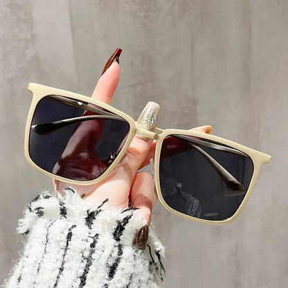 SHAUNA New Sunglasses Women Fashion Square Shades UV400 Retro Metal Frame Men Trending Sun Glasses