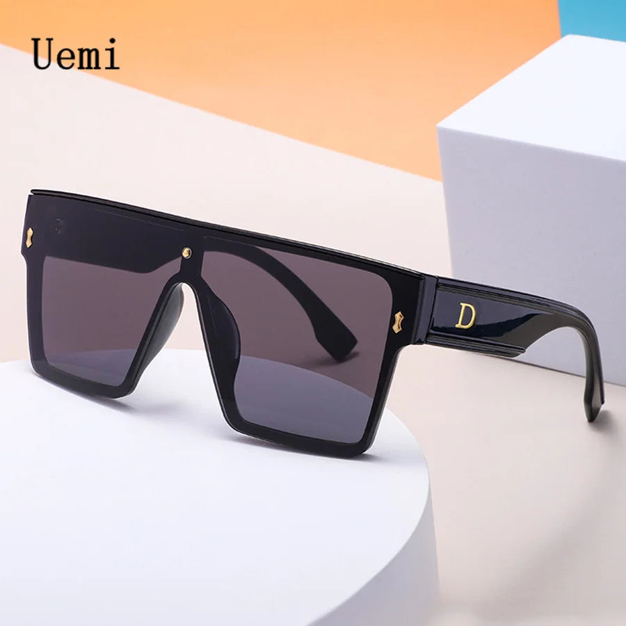 New Fashion Square Sunglasses For Women Men Oversized Frame With D Luxury Brand Disigner 2021 Sun Glasses UV400 Wholesale