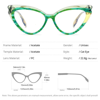 Lunettes en acétate multicolores HEPIDEM pour femmes, mode œil de chat, nouvelles lunettes pour hommes, lunettes H9334, 2023