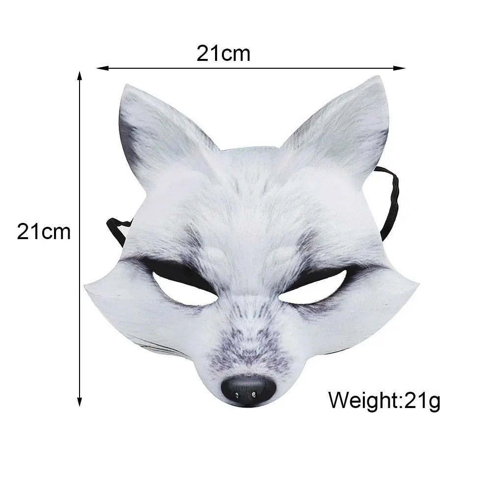 Masque de cosplay animal élégant renard blanc cadeaux masque de renard masques EVA Halloween