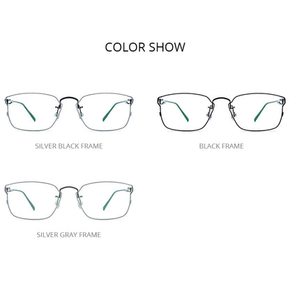 FONEX Pure Titanium Glasses Men Retro Vintage Square Eyeglasses 2022 New Frame Eyewear F98641